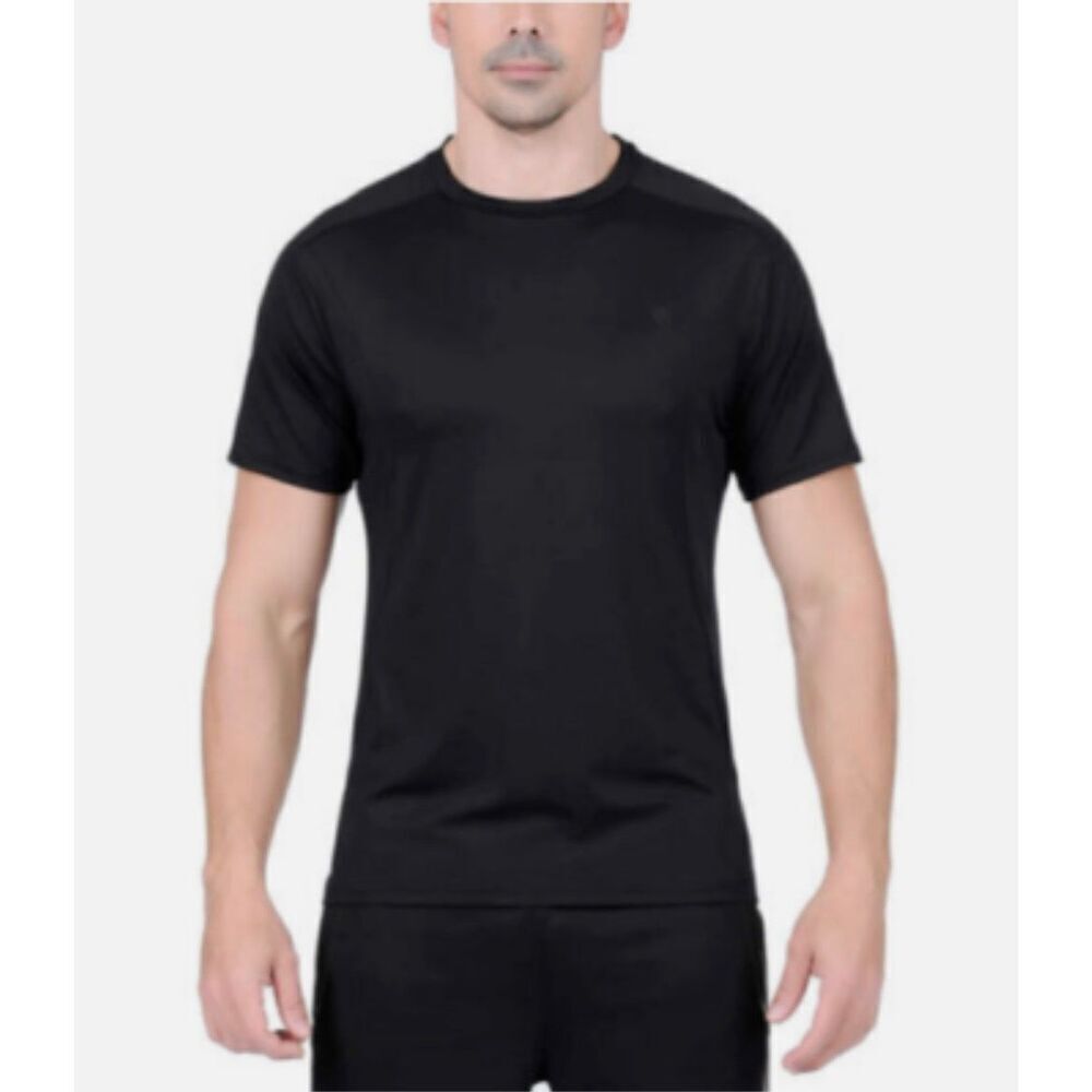 ✅ Spyder Men’s Black Work Out Short Sleeve Top Size XXL New